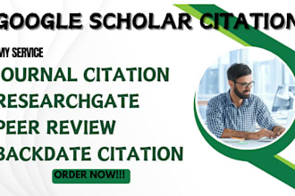backdate your google scholar citation using researchgate with different author
