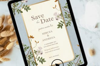 do custom wedding invitation, baby shower invitation or birthday invitation