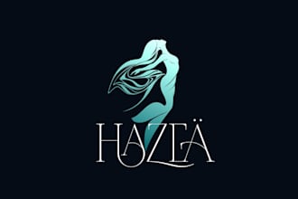 design mermaid siren luxurious classy nightclub logo