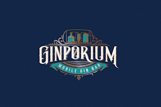 design mobile gin bar logo