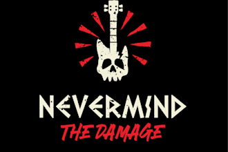 design awesome pop band duo logo