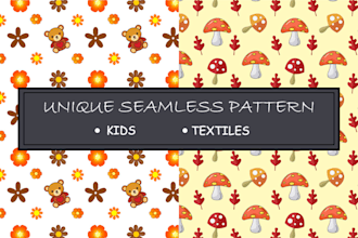 design seamless all over logo patterns and textile patterns