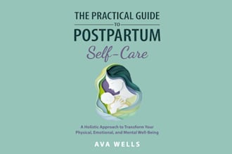 design postpartum book cover logo