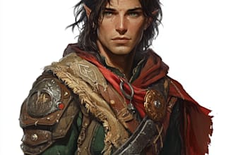 design an dnd art, creature, fantasy character, and dnd art