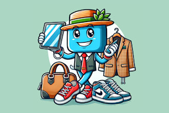 design a fashion style mascot logo for your brand