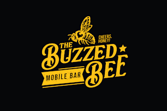 design wonderful buzzed bee logo