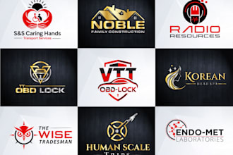 make modern creative minimalist business logo design