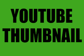 design catchy youtube thumbnail,  attractive clickbait amazing thumbnail