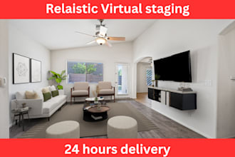 do realistic real estate virtual staging home digital staging services