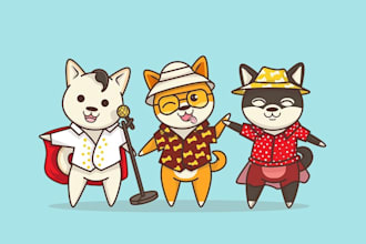create a premium mascot cat pet logo design in 1 day