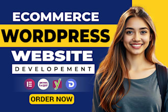 build, design,redesign, ecommerce website, business website or wordpress website