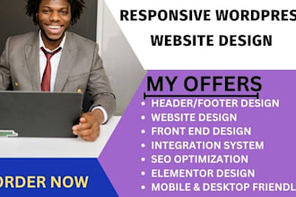 customize agency, rental booking wordpress website form divi, elementor design
