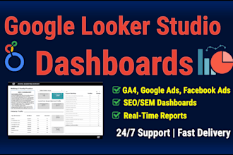 setup google looker studio or data studio dashboard, report