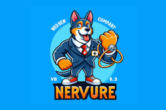 create drawing airedoodle sports mascot logo with text with any file