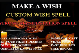 cast custom wish conjuring spell to manifest your dreams pact with djinn