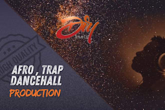 produce custom afro, dancehall, hip hop and trap beats