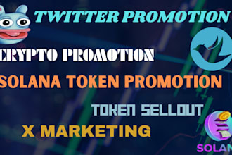 crypto twiter x marketing to 500k investors to boost solana memecoin token sales