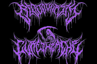 make your killer black metal logo within 24hrs