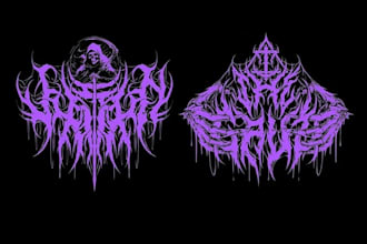 design your black, slamming, brutal, death metal band logo