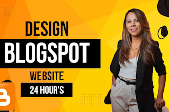 design, customize and fix blogspot website or blogger template theme