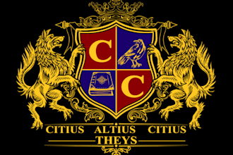 design heraldic family crest coat of arms logo