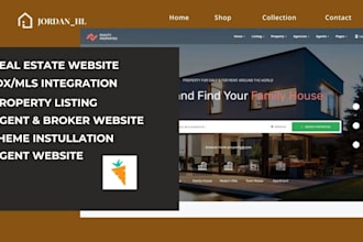 design investor carrot website landing page real estate agent carrot website