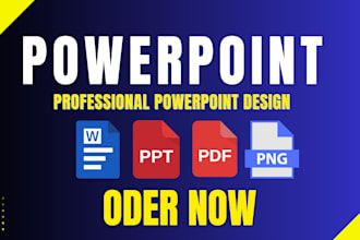 modern powerpoint presentation and market research
