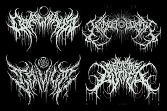 make a satanic war grind logo design