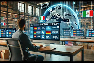 help you tik tok shop setup spain ireland france mexico germany UK USA