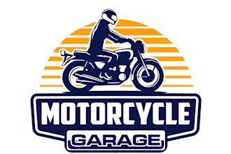 draw custom motorcycle logo
