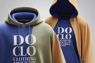 do clo3d clothing mockup 3d fashion design of your tshirt and hoddie