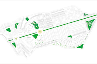 draft 2d urban plannings and architectural site plans