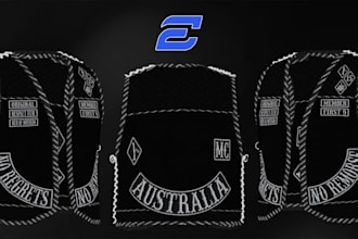 create custom fivem clothing kuttes , biker , vest eup , mc, vest