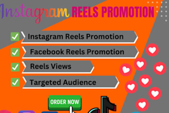 do facebook instagram reels organic promotion for views