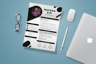 design a professional, modern, editable CV, resume for your dream job