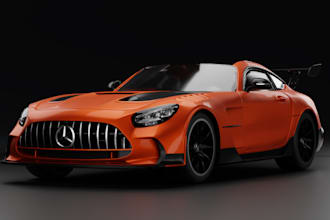 realistic 3d car design, blender 3d vehicle rendering, 3d model for 3d printing