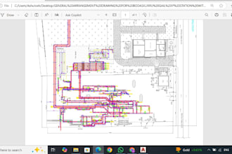 2d piping layout and isometric drawing in autocad