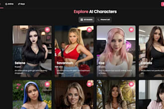 develop ai nsfw website ai image generator ai character website ai anime app