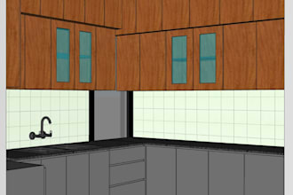 design kitchen cabinet elevation