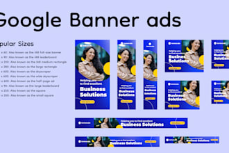 design eye catching google banner ads to grow your business