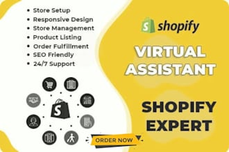 be shopify marketing store manager virtual assistant audit shopify cro sales