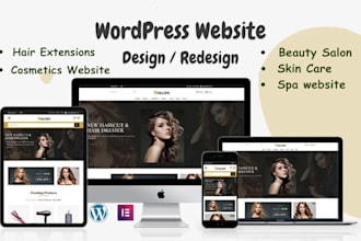 make beauty salon, spa, skin care or cosmetic wordpress website