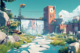 do environment concept art or background for game