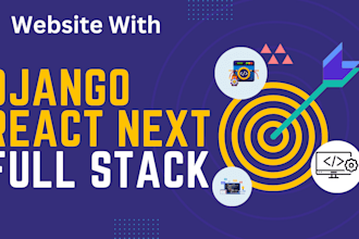 develop python django and flask web application full stack