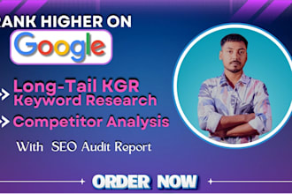 research long tail kgr keywords and competitor analysis