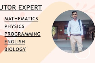 your physics, maths, programming, english and bio tutor