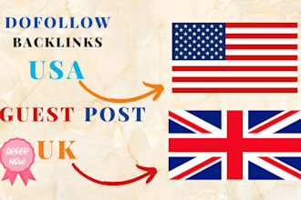 provide UK USA guest post with do follow authority backlinks