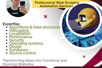 develop web scraping bot and crawlers in python