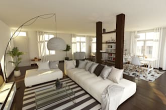 virtual staging, virtual renovation, interior design, sketchup design 3d model