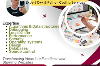 do cpp and python programming tasks and projects